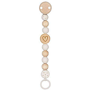 Pacifier Clip - Heart