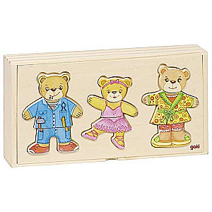 Wooden Puzzle - Puzzle: Bear Family