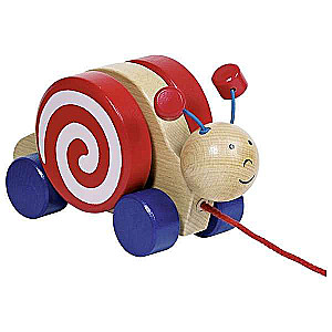 Pull Toy - Wooden Snail Vanda