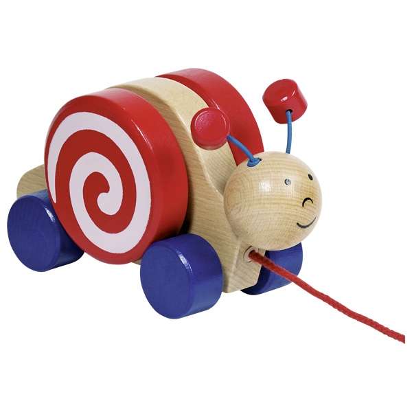 Pull Toy - Wooden Snail Vanda
