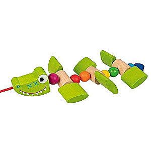 Pull Toy - Wooden Crocodile