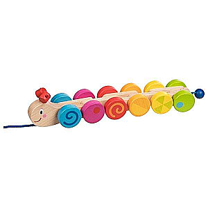 Pull Toy - Wooden Caterpillar