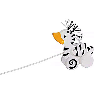 Pull Toy - Wooden Zebra-Duck