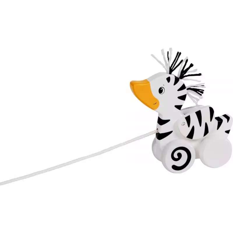 Pull Toy - Wooden Zebra-Duck
