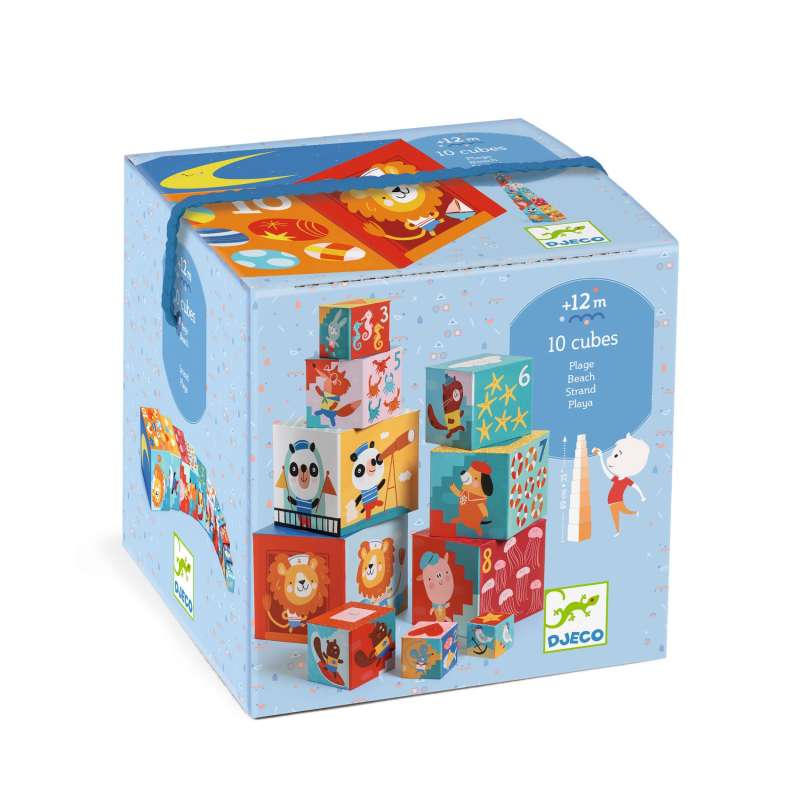 Educational Toy - Pyramid Cubes: Beach