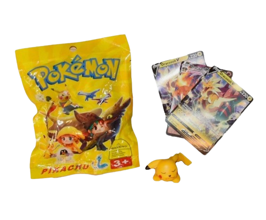 Pokémon Set - Surprise: Figure + 3 Cards