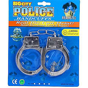 Toy Handcuffs with Keys - BIG City POLICE
