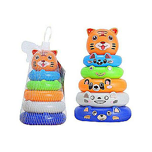 Pyramid Puzzle with Tiger, 6 elements