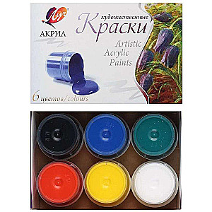 Acrylic Paints - Artistic, 6 Colors