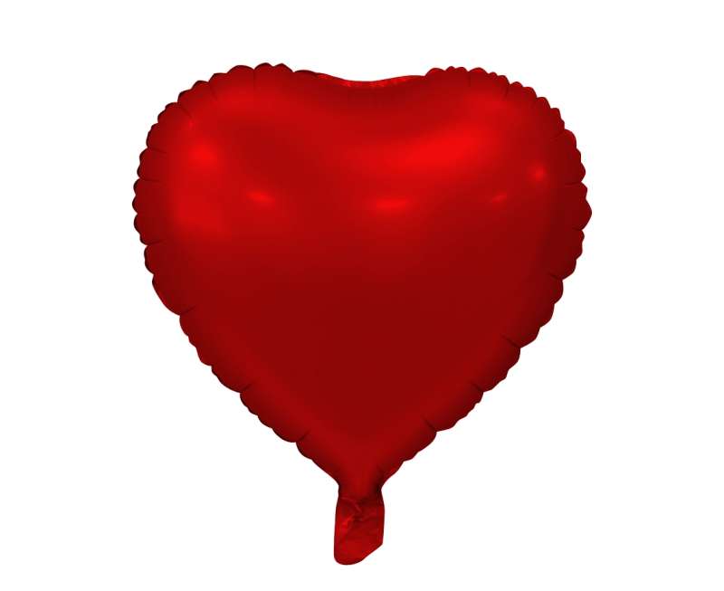 Folijas balons 18 - Sirds, matēts
