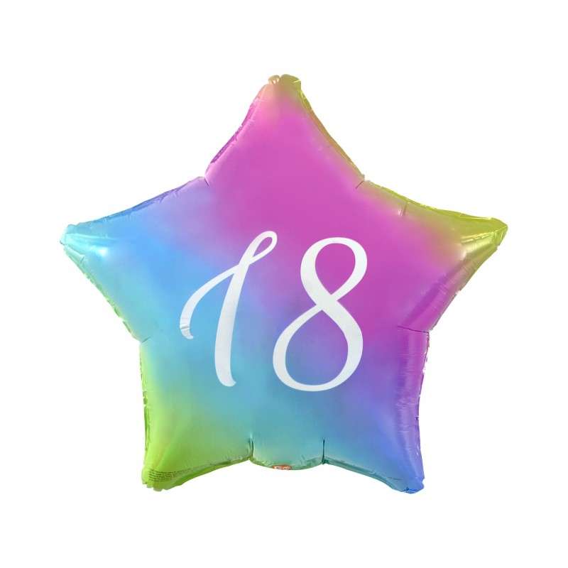 Folijas balons 19 - Zvaigzne - 18 gadi