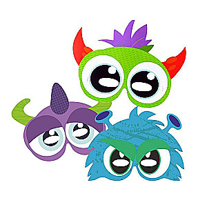 Carnival Mask - Happy Monsters Set