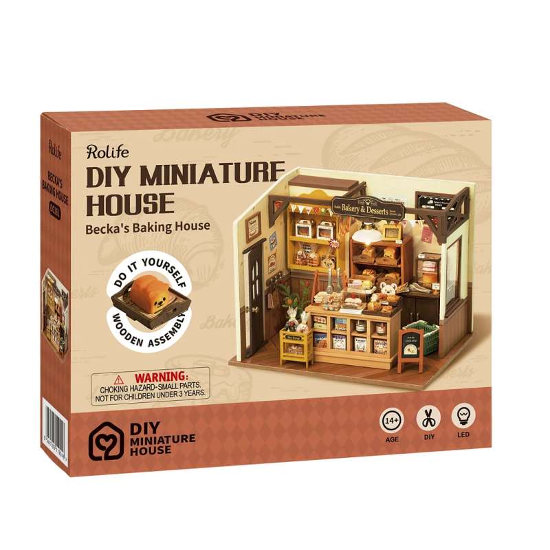 3D Folding Miniature ROBOTIME - Beckas Baking House