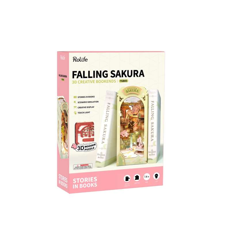 3D Foldable Miniature ROBOTIME - Falling Sakura