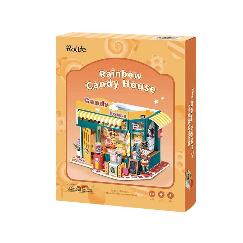 3D Foldable Miniature ROBOTIME - Candy House
