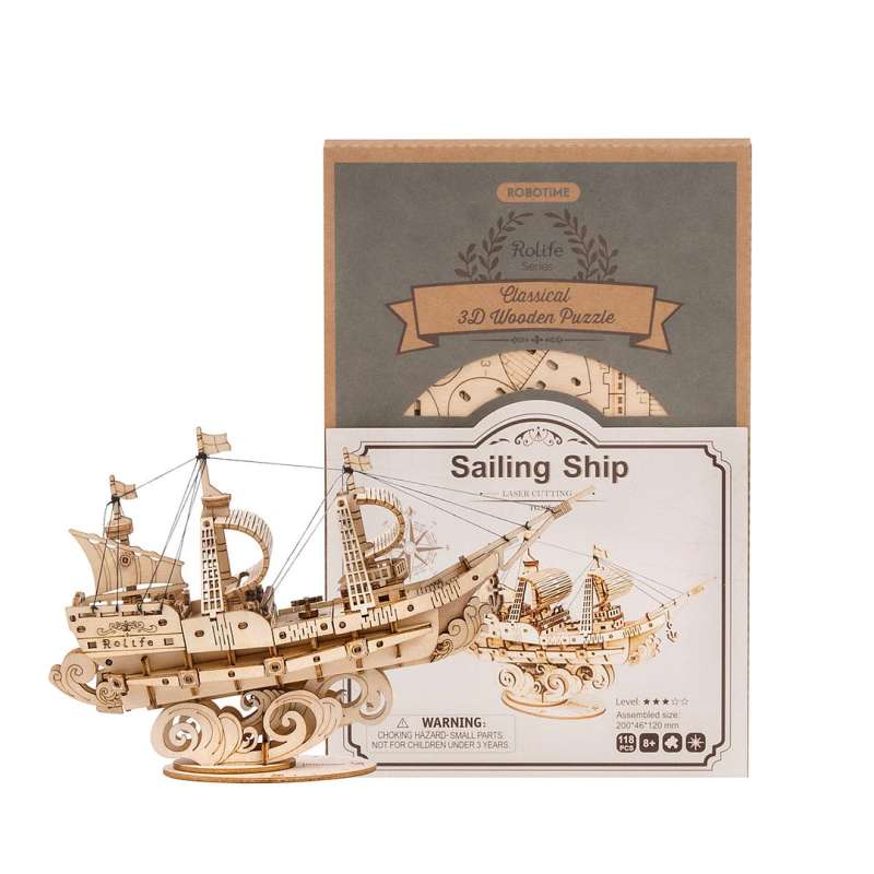 Wooden 3D Puzzle ROBOTIME - Sailing Ship