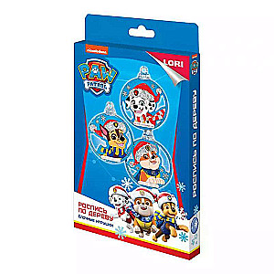 Wooden Painting. Christmas Ornaments - Paw Patrol. Chase, Marshall, and Rubble