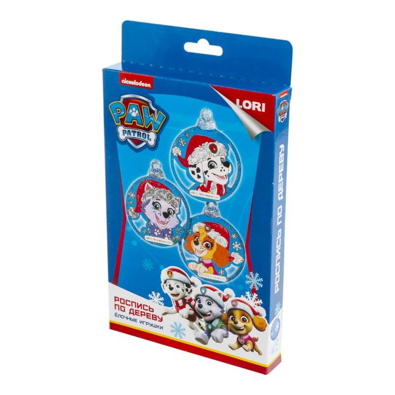 Wood Painting. Christmas Ornaments - Paw Patrol. Skye, Everest, and Marshall