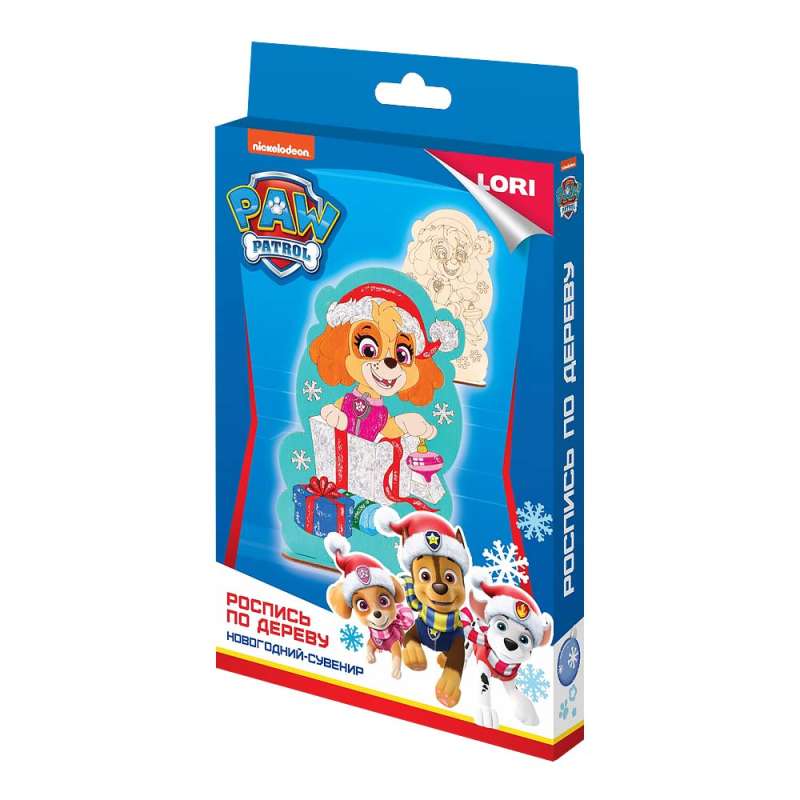 Wood Painting. New Year Souvenir - Paw Patrol