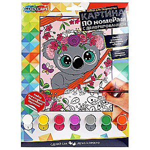 Painting Set - Koala by Numbers on Canvas