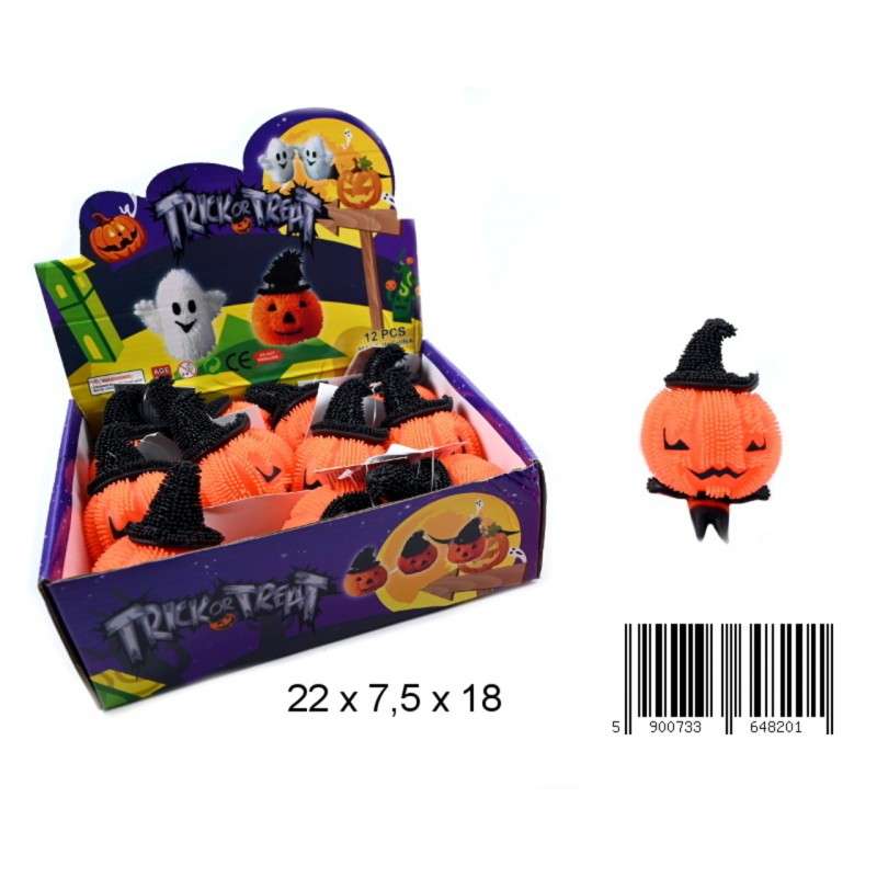 Stress Relief Toy - Pumpkin with Light - Halloween
