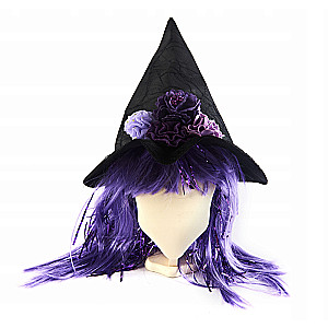 Karnevalsaccessoire - Hexenhut-Perücke - Halloween
