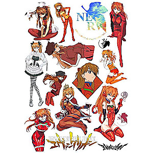 Evangelion Asuka Langley Stickers