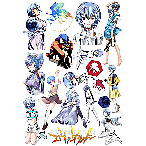 Evangelion Rei Ayanami Stickers