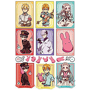 Stickers with characters from the anime Toilet-Bound Hanako-kun
