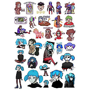 Sally Face Stickers No.1