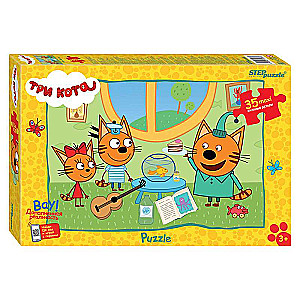 Puzzle-35 maxi Three Cats. New 3