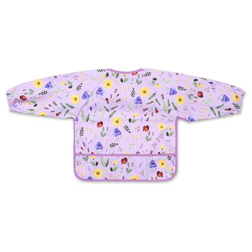 BABYONO GARDEN Bib with long sleeves - 42x21cm