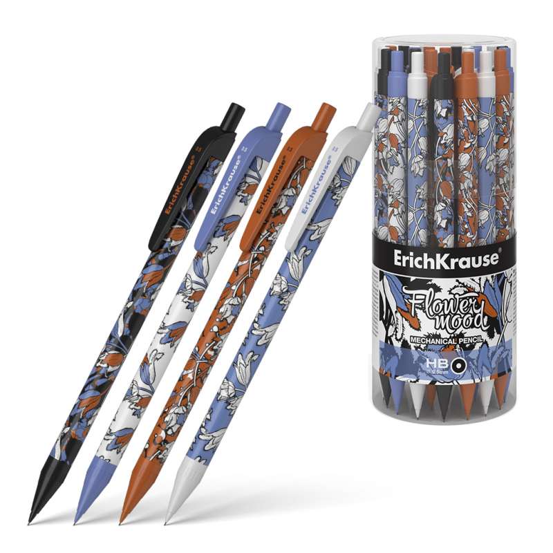 Mechanical Pencil ErichKrause Tulips, 0.5 mm, HB