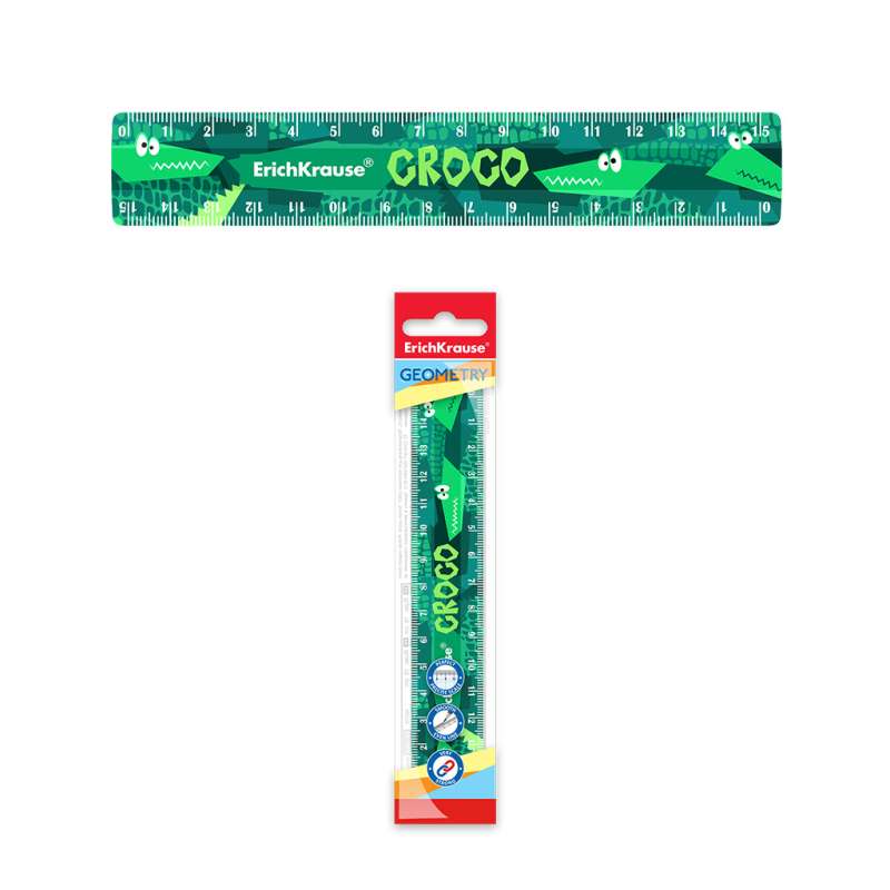 ErichKrause Real Croco Ruler, 15cm