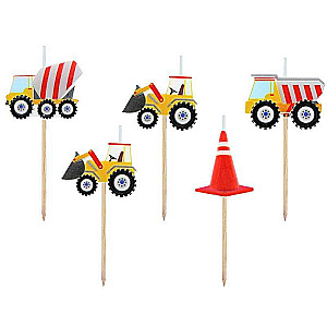 Candle Set - Construction 5pcs