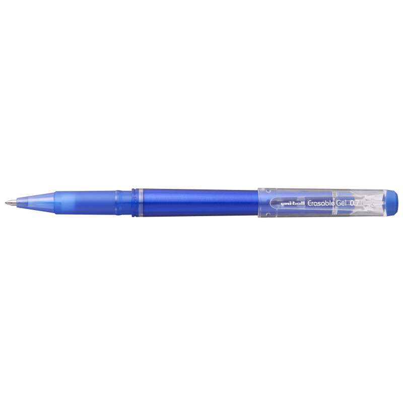 Blue gel pen roller. UNI UF-222N 0.7 erasable