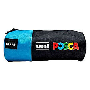 UNI Posca Tubular Pencil Case 1-compartment 200x85mm, blue-black