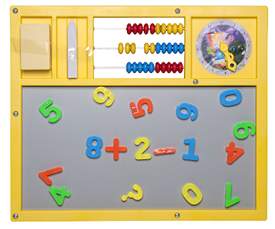 Magnetic Learning Board with Counting Dice