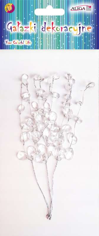 Decor for creativity - Branches with crystals 7.5x14.5cm