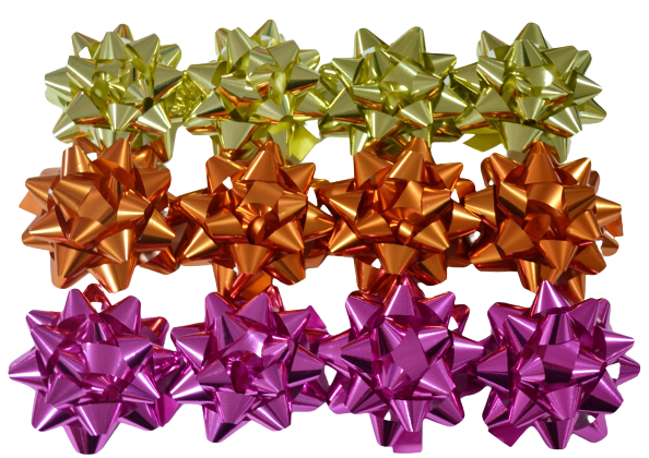 Bow - Star 11cm, mix