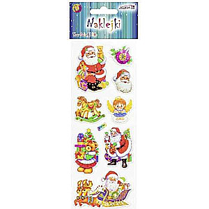 New Year Decor-Sticker - Santa Claus 7x17cm