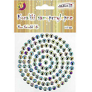 Acrylic Crystal Stickers 5mm, 117 pcs