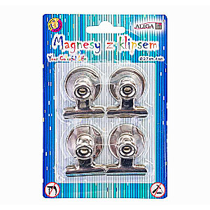 Magnet with clip, 2.7 cm, 4 pcs.
