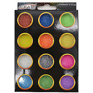 Decorative Glitter 12 colors x5.6g