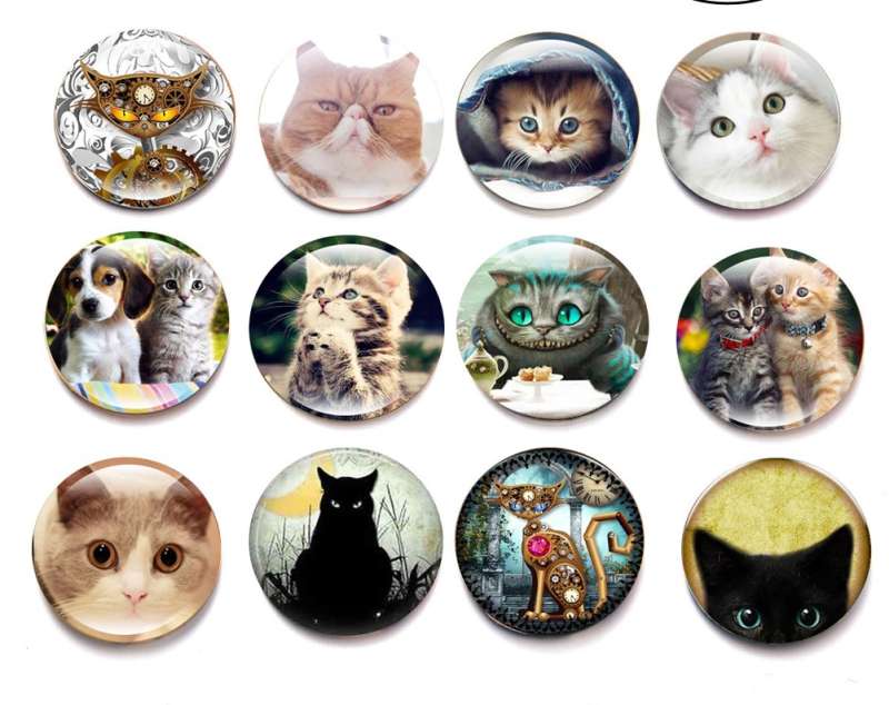 Magnet - Cat 3.5cm, mix