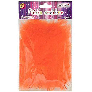 Decorating Feathers 50pcs. 10-12cm, orange