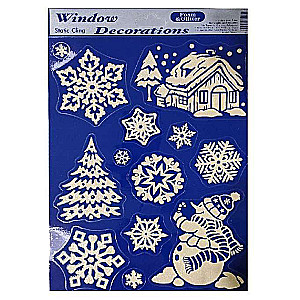New Year window decoration sticker, mix