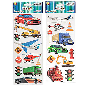 Decor sticker - Transport 11x9cm, mix