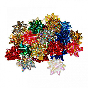 Bow - Star 5cm with Velcro, mix