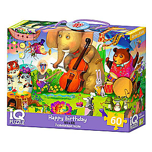IQ Puzzle with Developing Game 60 pcs. Happy Birthday 4+
